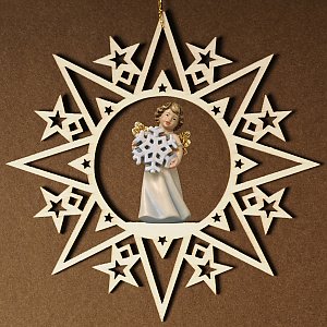 6864 - Stars with angel snowflake