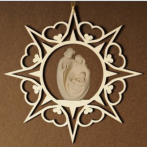 6907 - Heart star with Holy Family