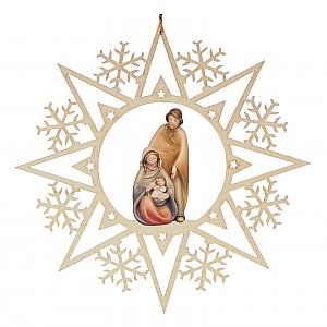 6914 - Crystal star with holy family