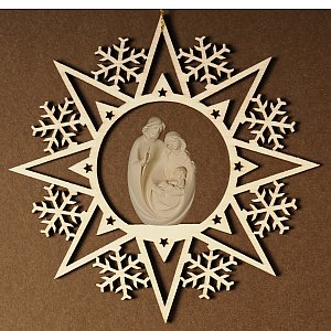 6937 - Crystal star with Holy Family