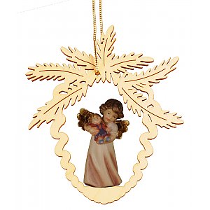 6955 - Fir cone with angel doll