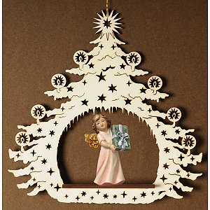 7038 - Christmas Tree with angel present