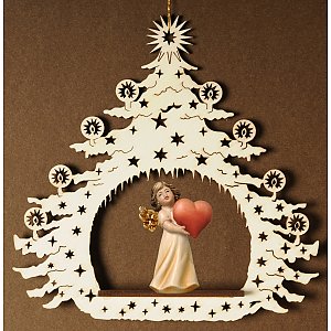 7042 - Christmas Tree  with angel heart
