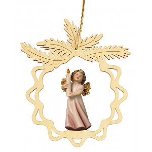 7077 - Round star with angel candle