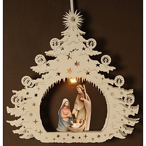 7150 - Christmas tree illuminated Holy Fam. Morgenstern