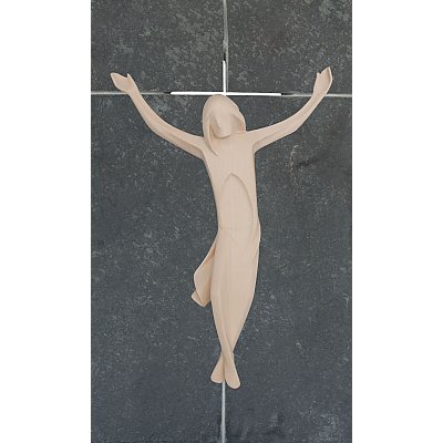 Crucifix on Stone Slate/shale with Corspus wood