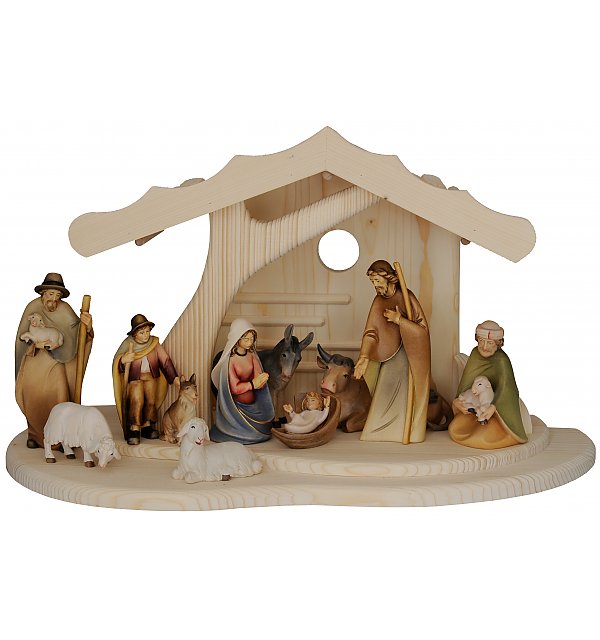 27632 - Christmas nativit with 12 Morgenstern Figures COLOR