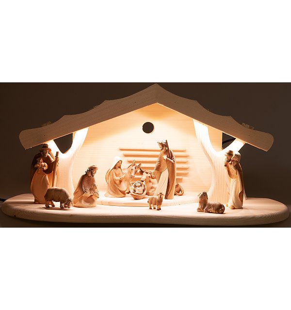 2762L7 - Christmas Nativity iluminated with figurines TON2