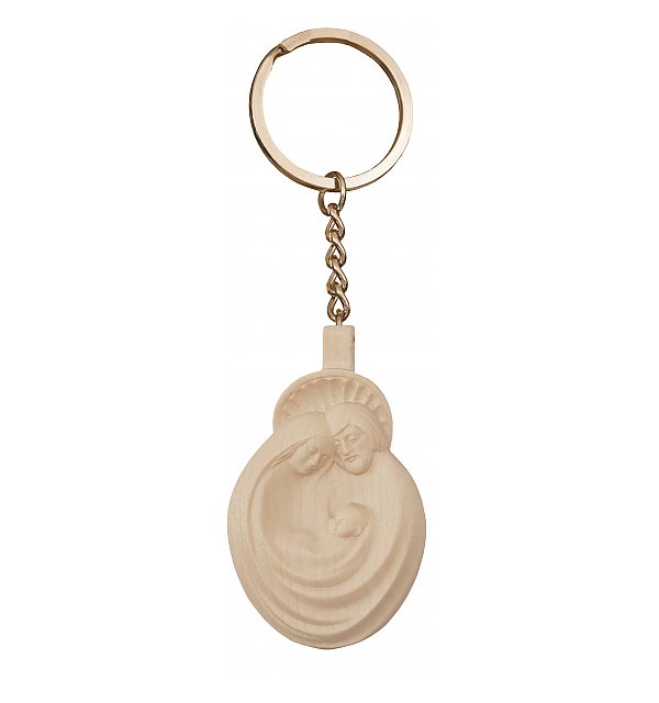 0027 - Key Ring, Holy Family in maple wood