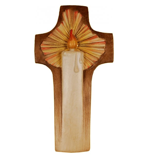 0099 - Light Cross carved in wood AQUARELL