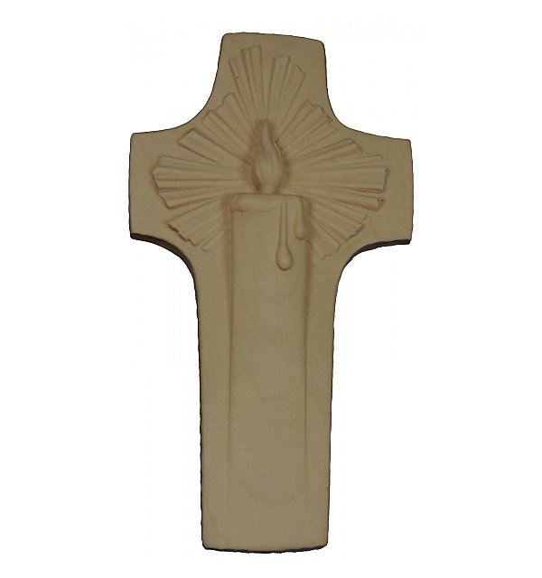 0099 - Light Cross carved in wood NATUR