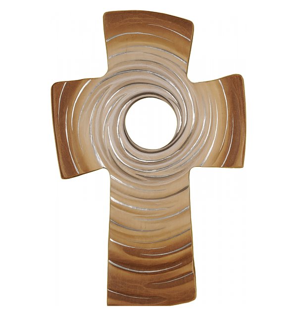 0103 - Cross of Life,  carved in wood COLOR