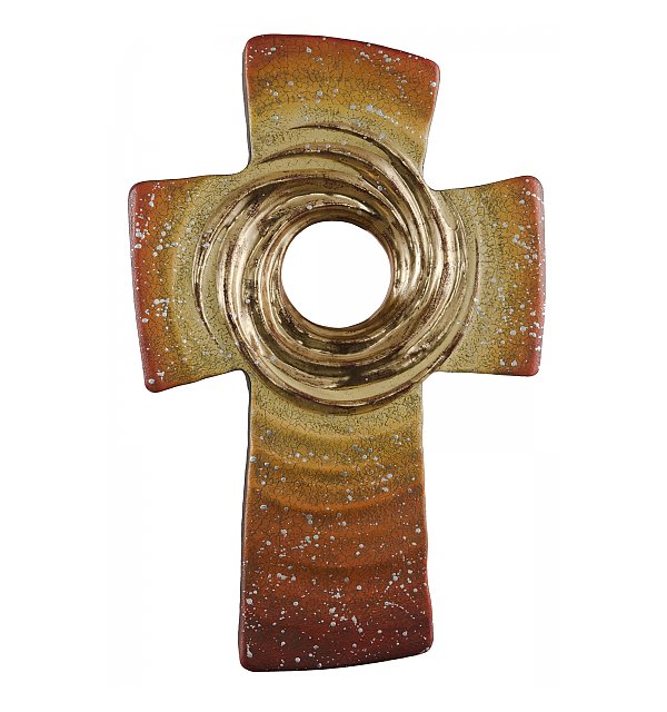 0103 - Cross of Life,  carved in wood ECHTGOLD