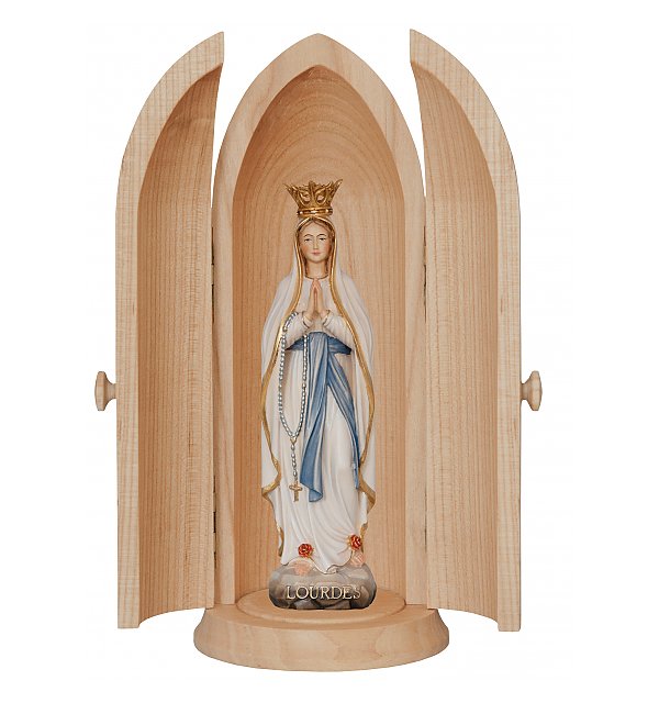 0501 - Niche with Our Lady of Lourdes with crone