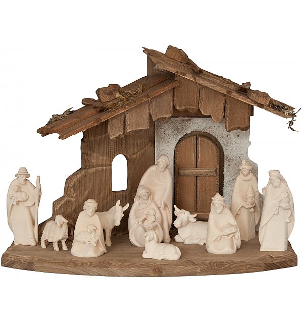 1795 - Morgenstern nativity 10 figurines with Stable