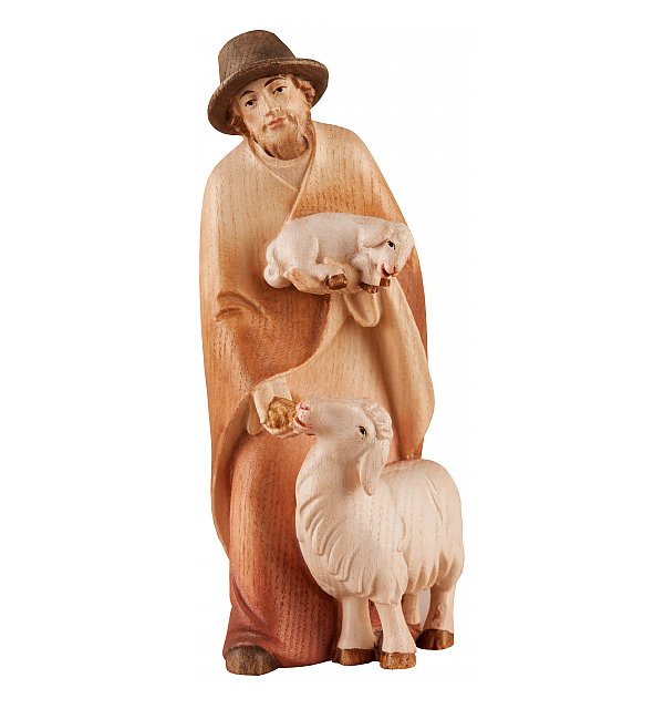 1823 - Shepherd with salt sheep and lamb AQUARELL