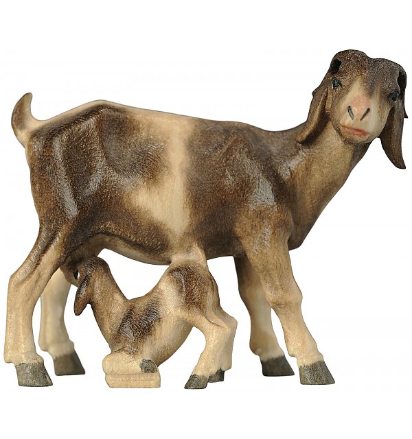 2605 - Goat mother with fawn COLOR