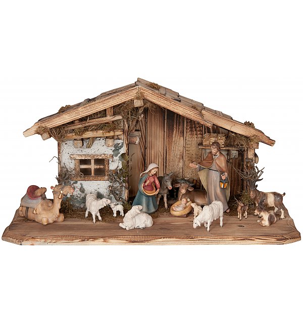27028 - Christmas Nativity Jesaia with 15 Figures complete
