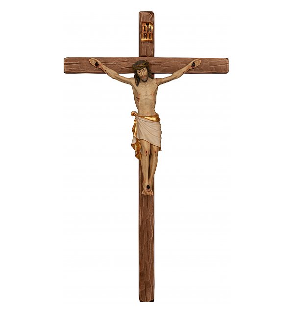 3083 - Crucifix Classico on straight cross NATUR