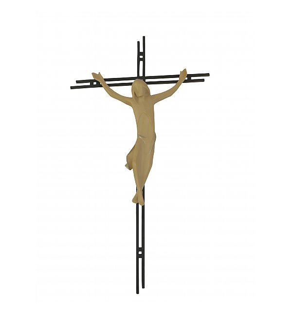 3156 - Crucifix, with a double bar made of steel