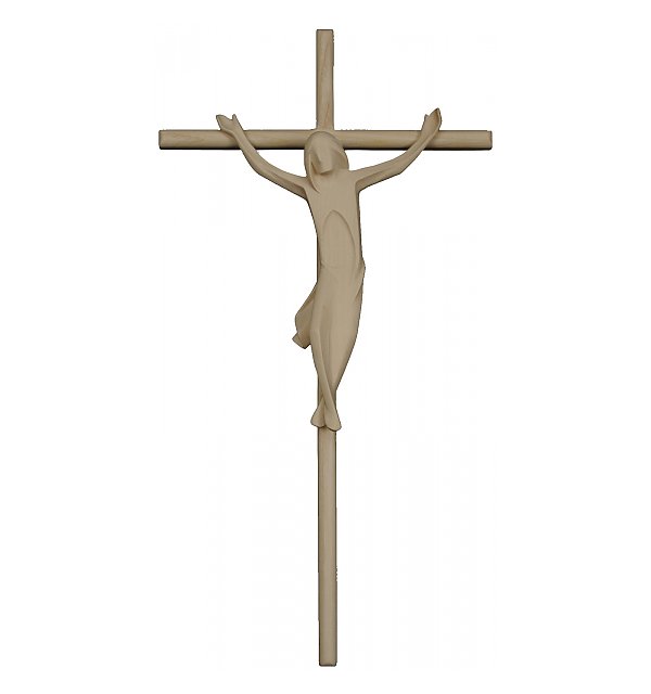3160 - Crucifix, with cross in straight form, in wood NATUR