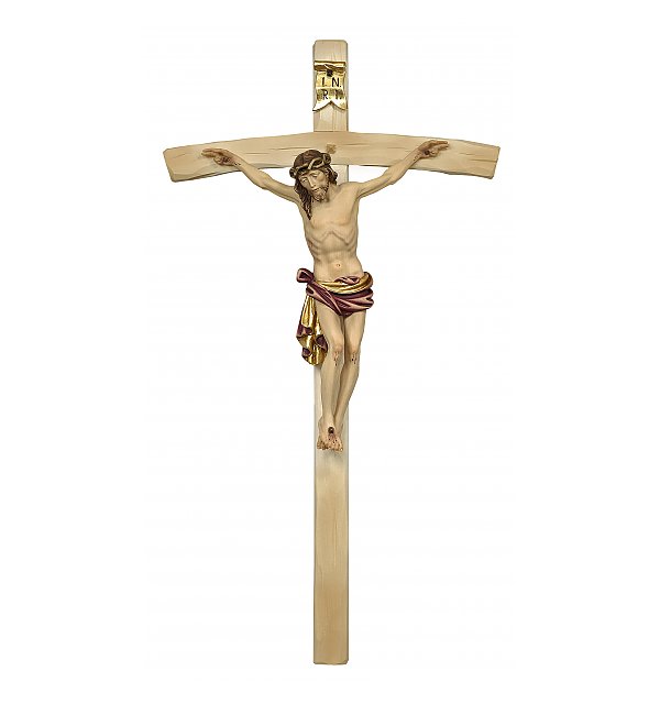 3163 - Dolomite Crucifix on curved cross COLOR_ROT