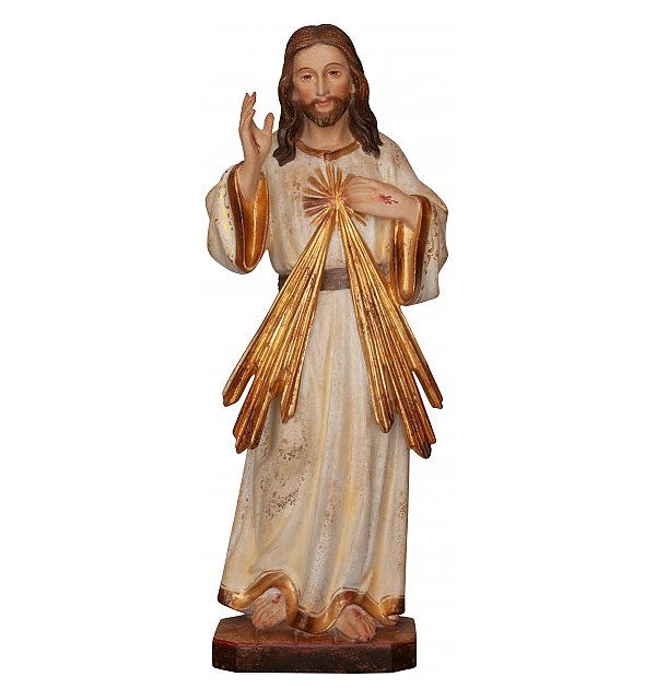 3202 - Divine Mercy Ars Woodcarved statue EG_ALT