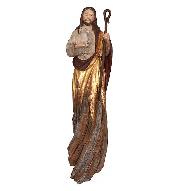 3204W - Jesus the good sheppered root sculpture