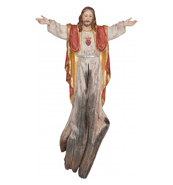 3215W - Heart Jesus root sculpture