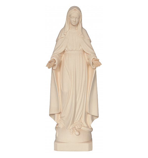 3300 - Our Lady of Grace Miraculous Wooden Statue NATUR