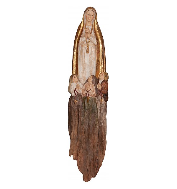 3343W - Fatima with children root sculpture