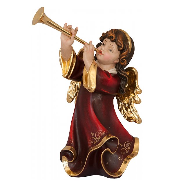 5350 - Alpine  Angel with trombone ECHTGOLD