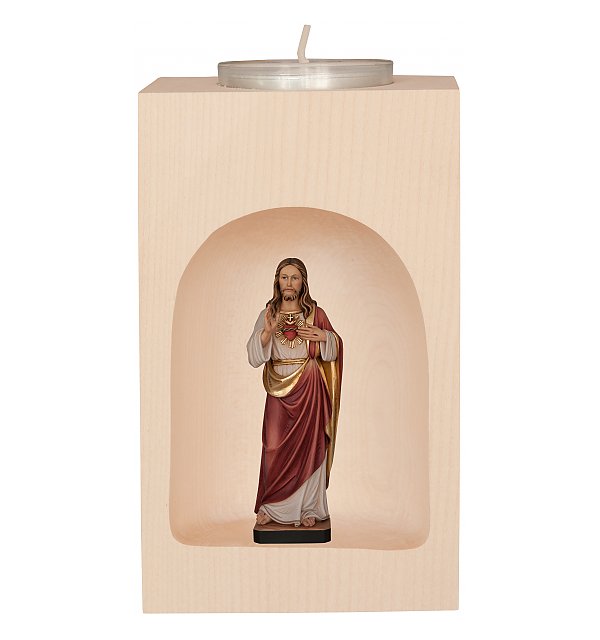 32179 - Candleholder with Heart Jesus