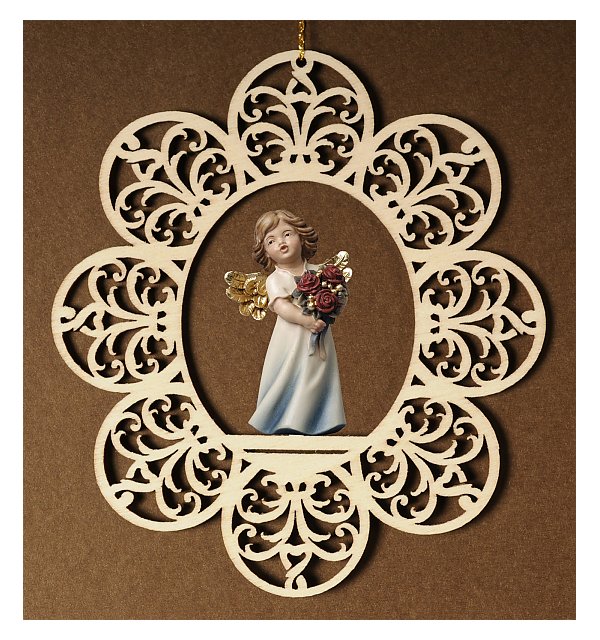 6784 - Ornament with angel roses