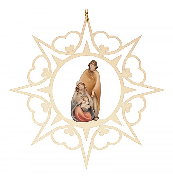 6913 - Heart star with holy family