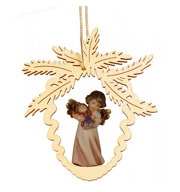 6955 - Fir cone with angel doll