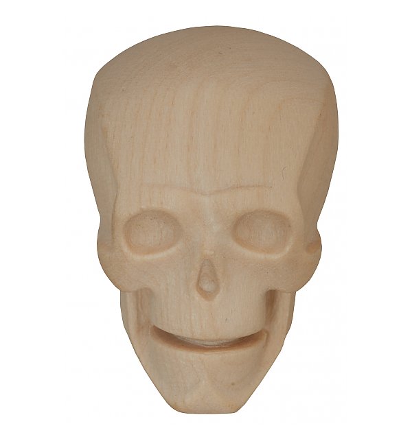9421 - Skull head fine maple wood