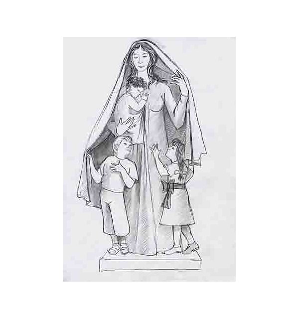 9905 - Saint Mary with children