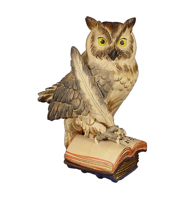 G1044 - Owl on book with feather