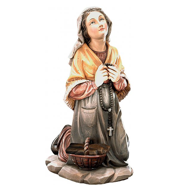 KD0166 - St. Bernadette Soubirous with rosary COLOR