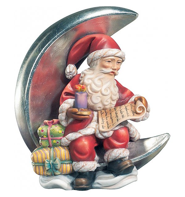 KD9008 - Santa Claus with moon and candle