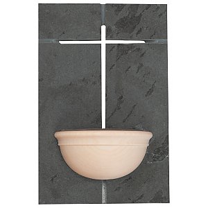 0052 - Holy water font of Slate stone