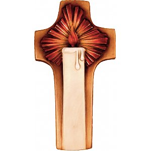 0099 - Light Cross carved in wood