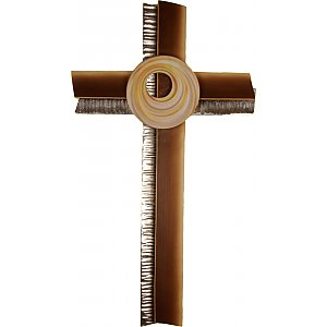 0150 - Creation Cross, wood carved