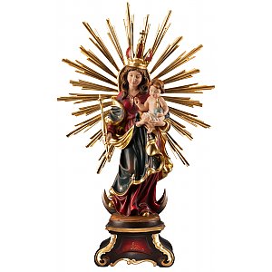 1020S - Patrona Bavaria with halo on wooden stand