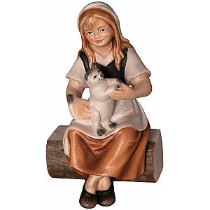 2241 - Girl sitting with cat