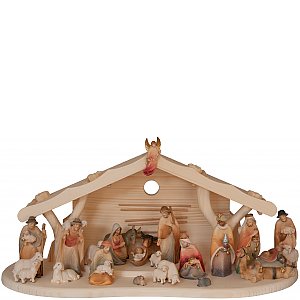27622 - Stable with Morgenstern Nativity 21 Figurines