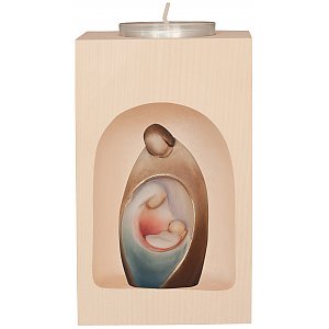 28029 - Candle holder with familygroup modern in niche