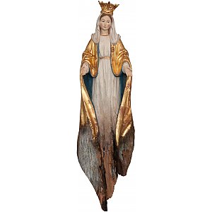 3308W - Our Lady Miracolous with crone root sculpture