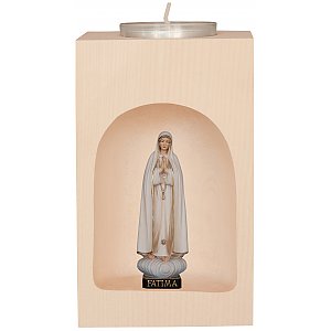 33409 - Candle holder with our Lady of Fatimá